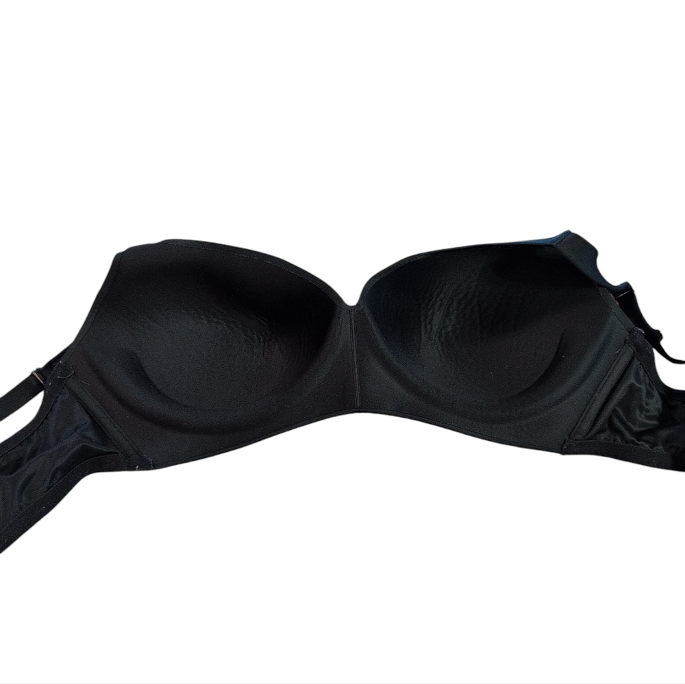 Cacique Solid Black Wirefree Full Coverage Bra 40… - image 2